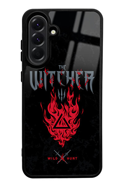 Spoyi Samsung A56 Witcher 3 Fire Design Glossy Phone Case