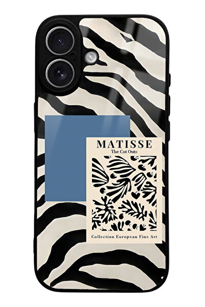 Spoyi iPhone 17 Zebra Matisse Design Glossy Phone Case
