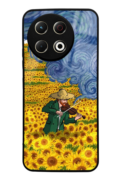 Spoyi غطاء هاتف لامع بتصميم عازف الكمان لهاتف تكنو سبارك 30 برو