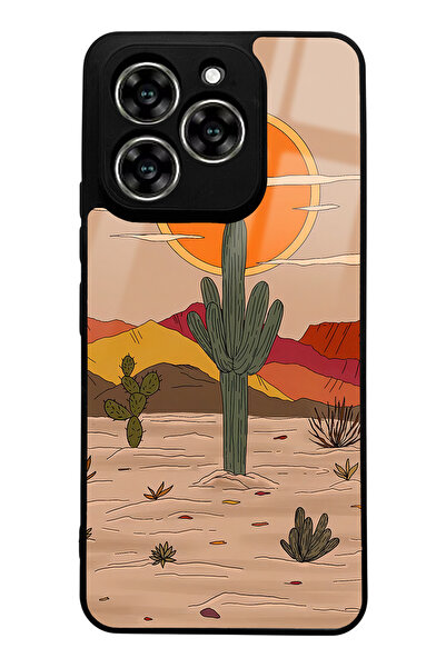 Spoyi Reeder S919 Retro Cactus Sun Design Glossy Phone Case