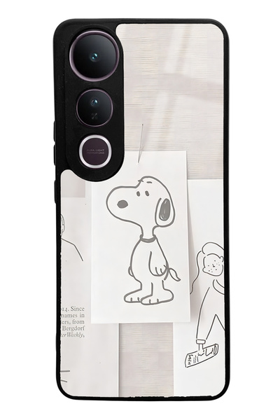 Spoyi Vivo V50 Lite Compatible Snoppy Designed Glossy Phone Case