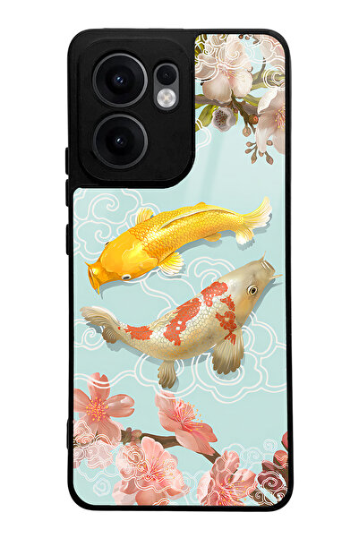 Spoyi Oppo Reno 13F Koi Fish Design Glossy Phone Compatible Case