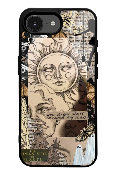 Spoyi iPhone 16E Compatible Sun Goddess Design Glossy Phone Case