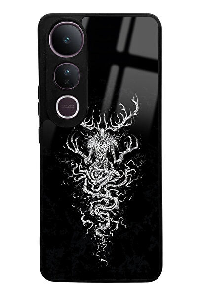 Spoyi Vivo V50 Lite Uyumlu 3 Deer Tasarımlı Glossy Telefon Kılıfı