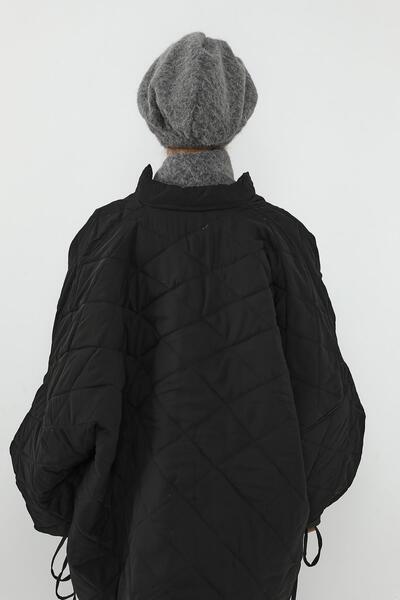 Aisha's Design Γυναικείο καπέλο με πλισέ χειμωνιάτικο καστανόχρωμο χνουδωτό, B-98TK, Γκρι