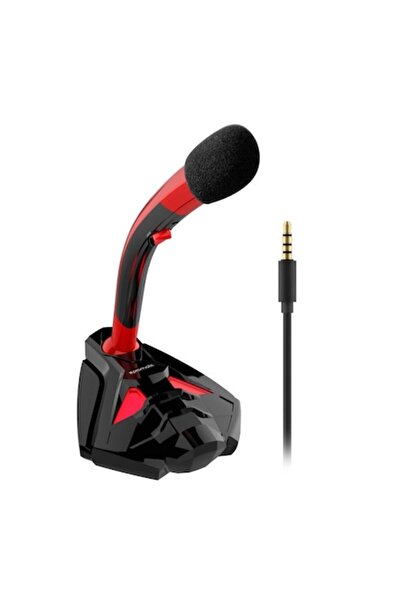 Promate Tweeter-4 Microphone, 3.5mm Jack, black-red