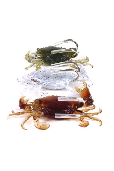 Choice 3 قطع من طُعم سرطان البحر متعدد الألوان من HENGJIA، 3 قطع بطول 8 سم و1...