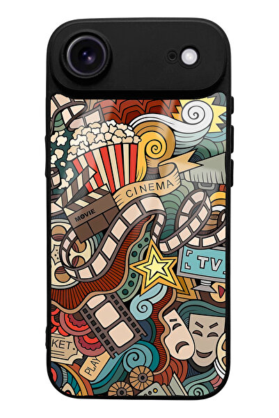 Spoyi iPhone 17 Air Retro Cinema Design Glossy Phone Case Compatible