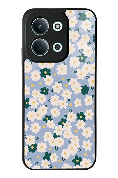 Spoyi Xiaomi Redmi 15C 4G Daisy Pattern Tasarımlı Glossy Telefon Kılıfı