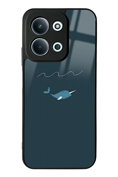 Spoyi Xiaomi Redmi 15C 4g Doodle Fish Design Glossy Phone Case Compatible