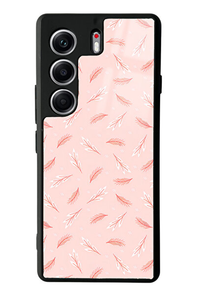 Spoyi جراب هاتف لامع بتصميم أوراق الشجر متوافق مع هاتف تكنو كامون 40 برو