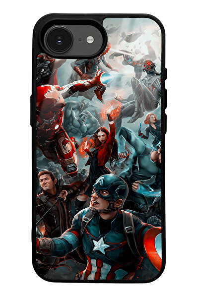 Spoyi iPhone 16E Compatible Ultron Design Glossy Phone Case