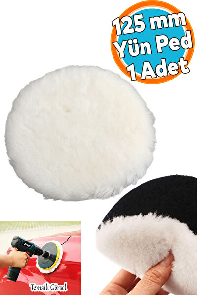 NZB Koyun Postu Pedi Ø 125 mm Pasta Cila Polisaj Süngeri Cırt Tabanlı Kuzu Po...