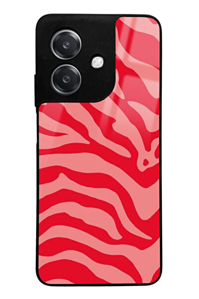 Spoyi Oppo A3 Red Zebra Design Glossy Phone Case