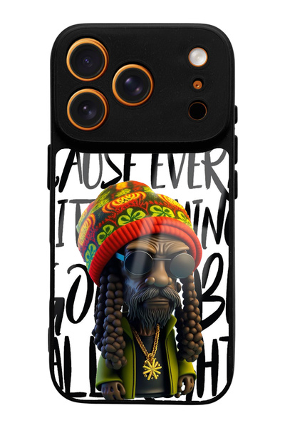 Spoyi iPhone 17 Pro Bob Marley Design Glossy Phone Case Compatible