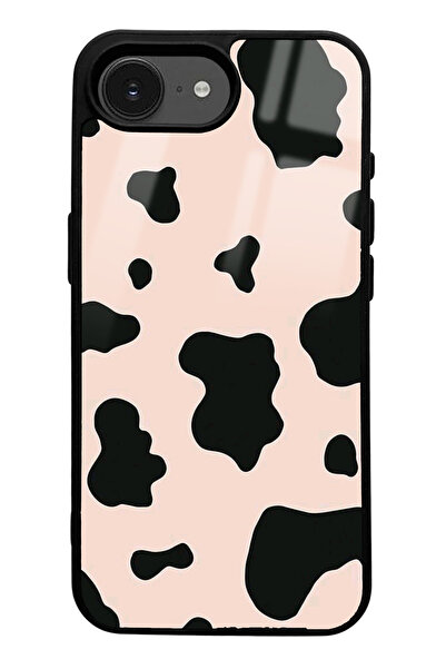Spoyi Pink Milky Design Glossy Phone Case Compatible with iPhone 16E