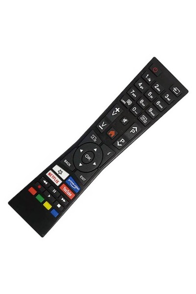 Alien Surface Compatible JVC RM-C3337 Remote Control - Netflix/YouTube/Prime Video - Black