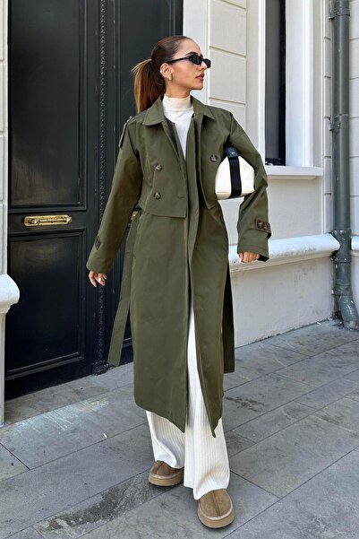 Nazliye Yeşil Tasarım Trençkot