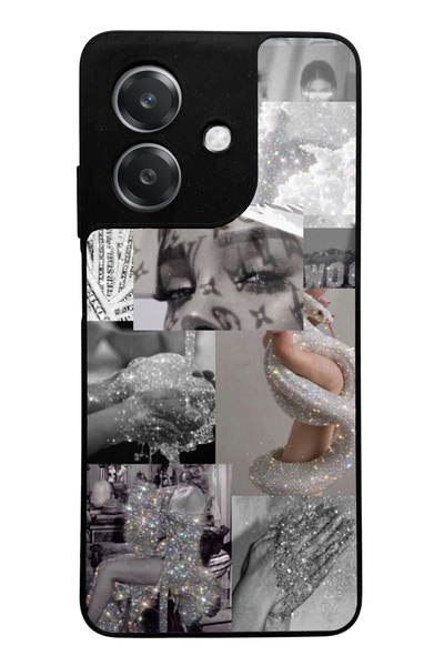 Spoyi Oppo A3 Silver Sticker Design Glossy Phone Case