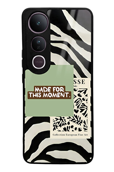 Spoyi حافظة هاتف لامعة بتصميم ماتيس الأخضر لهاتف فيفو V50 لايت