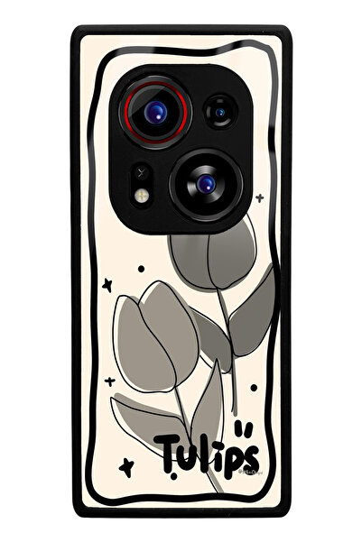 Spoyi Tecno Phantom X2 Pro Compatible Tulips Design Glossy Phone Case