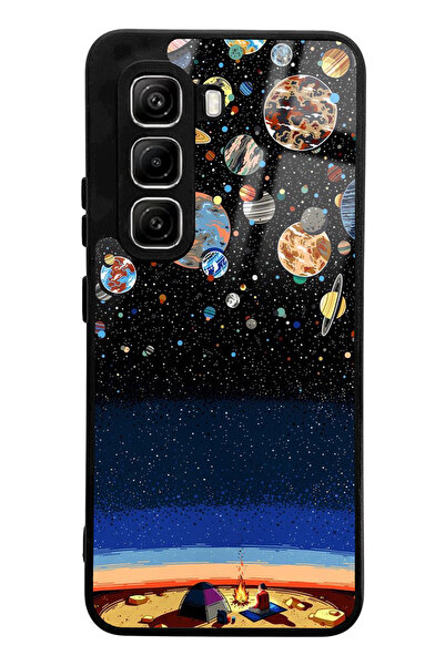 Spoyi Infinix Hot 50 Pro under the Planets Camping Design Glossy Phone Case Compatible