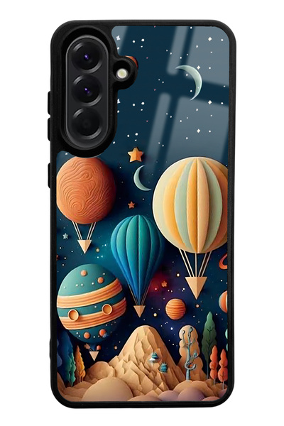 Spoyi حافظة هاتف سامسونج A56 بتصميم بالونات أسترال لامعة