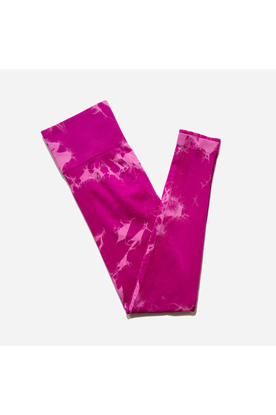 Choice M (56-62 كجم) Rose WAREBALL بنطلون يوجا جديد مصبوغ برباط للصباغة بنطلو...