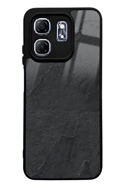 Spoyi Infinix Hot 50I Black Marble Design Glossy Phone Compatible Case