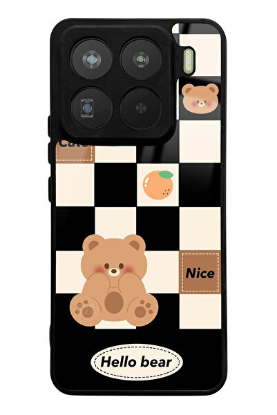 Spoyi Xiaomi Mi 15 Pro Compatible Hello Bear Designed Glossy Phone Case