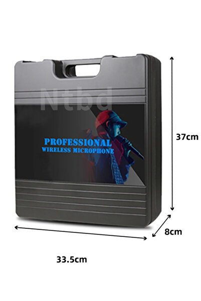 Choice plastic box Wireless microphone easy to carry 2 channel microphone accessories storage Flight box...