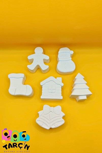 TARÇIN BOYAMA ATÖLYESİ Eğitici Etkinlik Karma Yılbaşı Büyük Boy Taş Boyama Se...