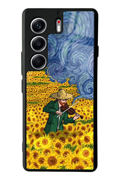 Spoyi Tecno Camon 40 Pro Compatible Violinist Design Glossy Phone Case