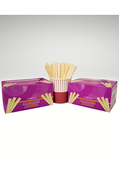 SAR CUP Ahşap Karıştırıcı – 1000 Adet (2 Paket) | Gıda Temasına Uygun | Dayan...