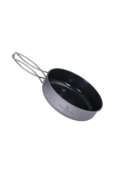 Choice Ti2062C Small Boundless Voyage Titanium Non-stick Frying Pan with Ceramic Coating and Folding Handle