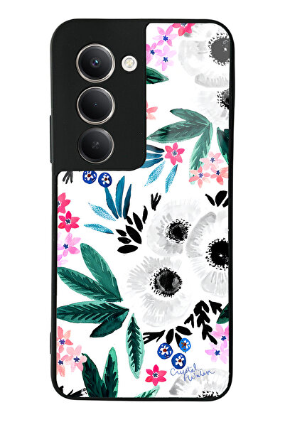 Spoyi Xiaomi Redmi 15 Glossy Phone Case with White Flower Design