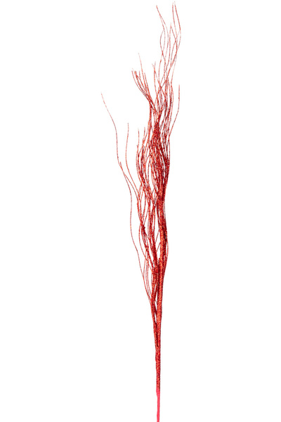 Herdekora Ramură artificială, argintie, roșie - 80 cm