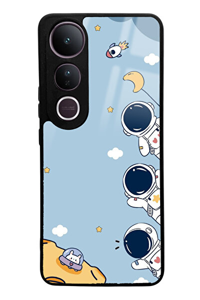 Spoyi V50 Lite Compatible Mini Astronaut Design Glossy Phone Case