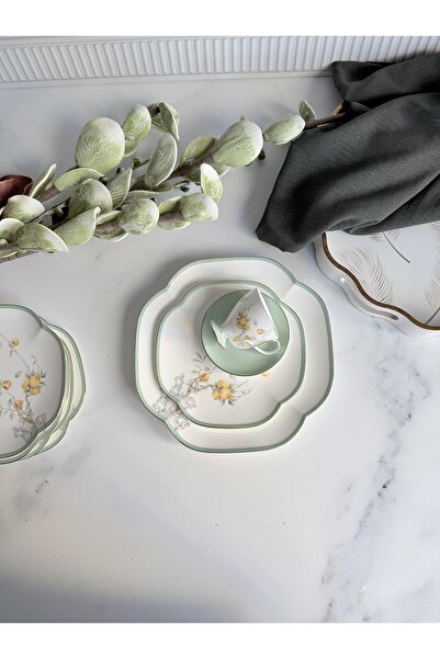 ROSSEV Peachy Pasta Plate Set of 7