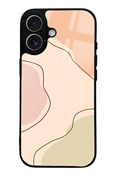 Spoyi غطاء هاتف لامع بتصميم ألوان عارية لهاتف آيفون 17