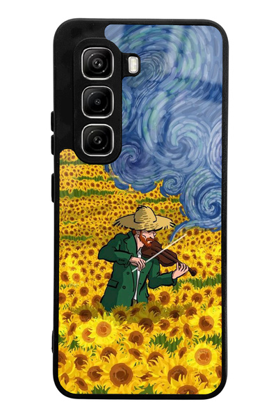 Spoyi Infinix Hot 50 Pro Glossy Phone Case with Violinist Design