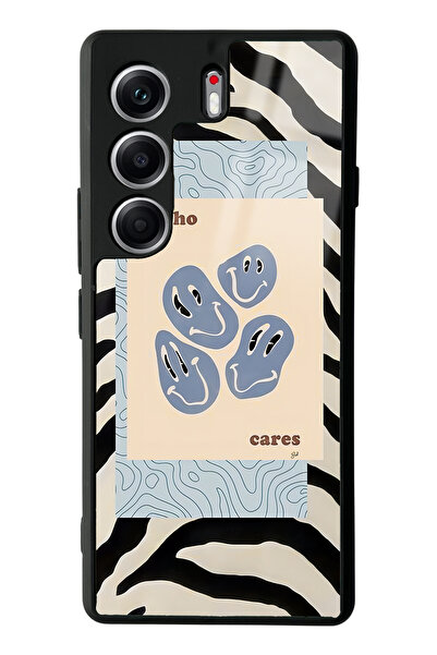 Spoyi Tecno Camon 40 Pro Compatible Zebra Emoji Designed Glossy Phone Case