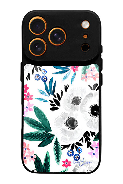Spoyi Flower Design Glossy Phone Case Compatible with iPhone 17 Pro