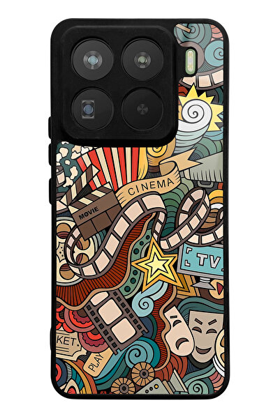 Spoyi Xiaomi Mi 15 Pro Retro Cinema Design Glossy Phone Case Compatible