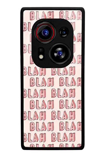 Spoyi Tecno Phantom X2 Pro Blah Blah Designed Glossy Phone Case Compatible