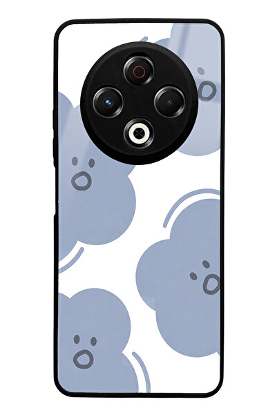 Spoyi Tecno Spark 30 Compatible Cloud Face Design Glossy Phone Case