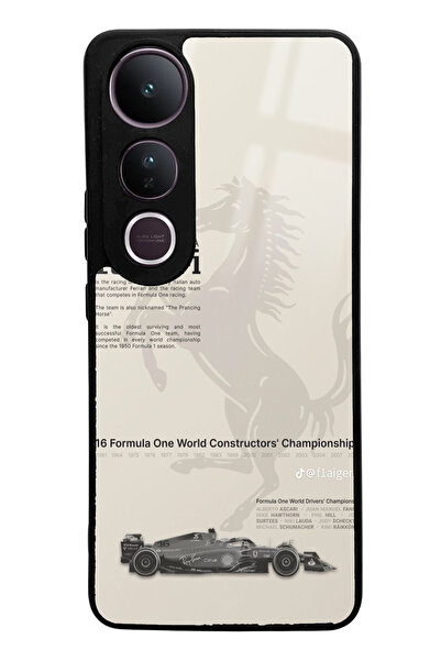 Spoyi Vivo V50 Lite Ferrari Design Glossy Phone Case