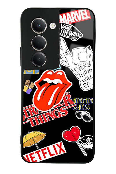 Spoyi Xiaomi Redmi 15 Compatible Glossy Phone Case with Sticker Design