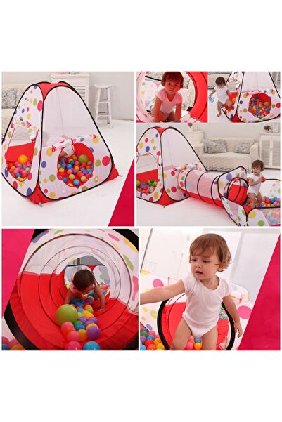 Tessari Cort de joacă pentru copii 3 în 1, portocaliu