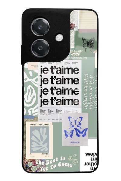 Spoyi Oppo A3 Compatible Je t'Aime Designed Glossy Phone Case